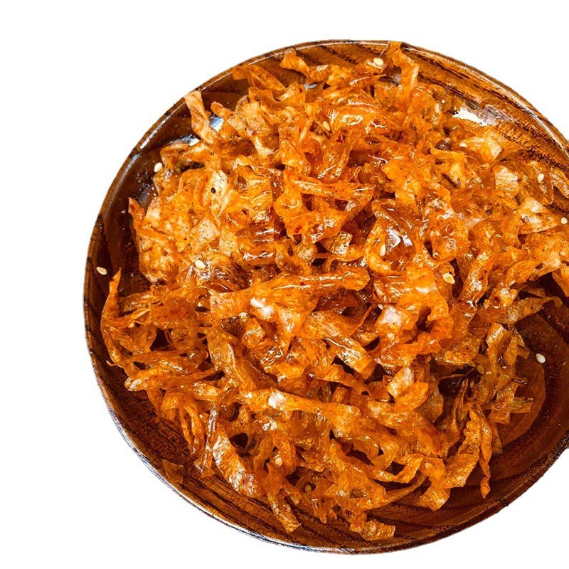 湖南平江手撕豆皮豆丝辣条油炸辣片儿时怀旧麻辣千张豆腐皮小零食图5