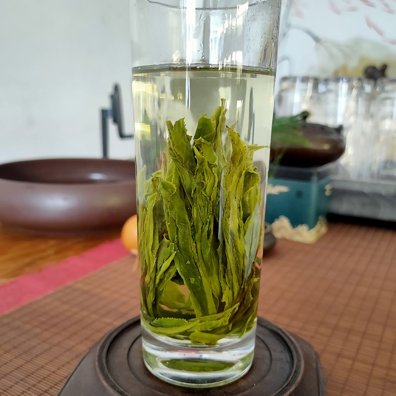 批发太平猴魁2021新茶兰花香头采捏尖雨前绿茶叶盒装图2