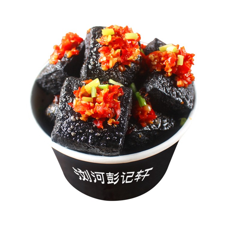 浏河彭记轩臭豆腐生胚2000片黑色白色商用批发图5