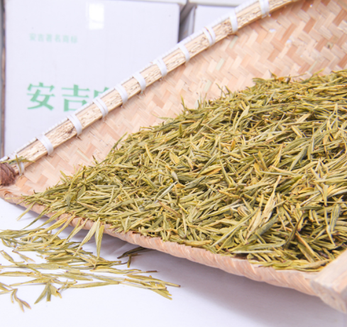 产地货源2021年高山安吉黄金芽黄金叶散装现货批零代发新绿茶白茶图2