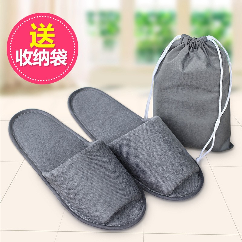 时尚男女便携折叠拖鞋非一次性居家旅行酒店用品轻便软底防滑批发图2