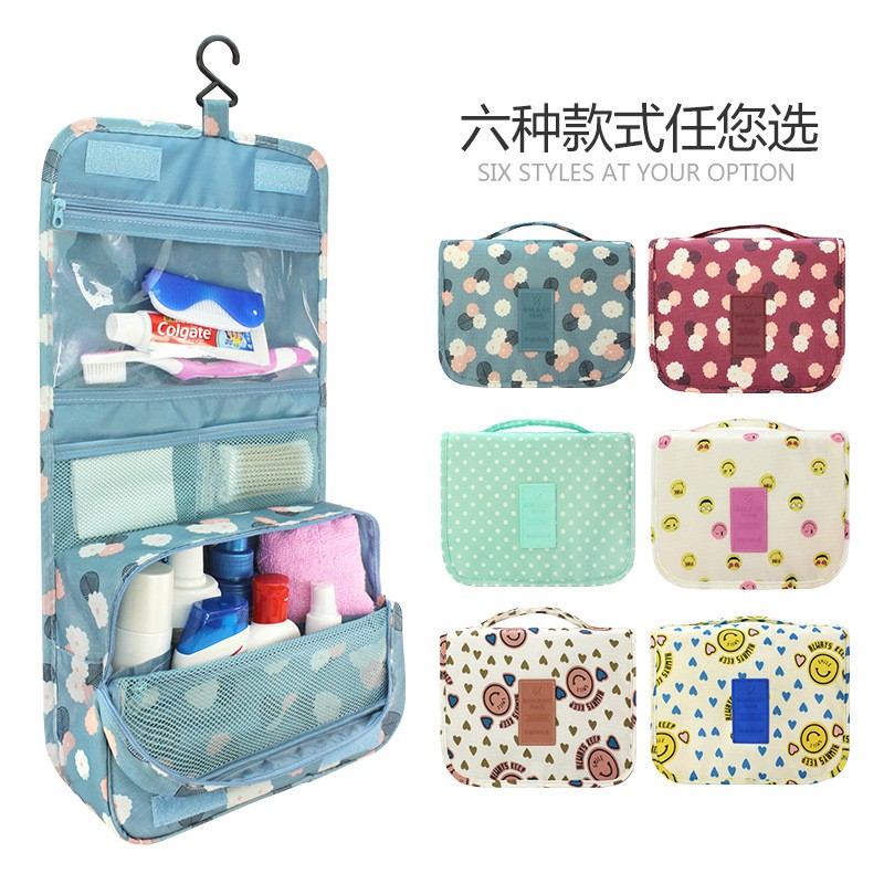 家用可悬挂印花洗漱包女防水男士出差 户外旅行洗漱包便携收纳袋图5