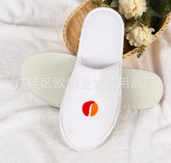 ［厂家直销］专业生产一次性拖鞋 酒店拖鞋 宾馆拖鞋可制 logo图2
