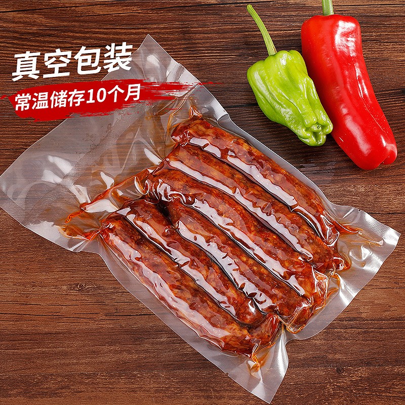 批发利禄湖北恩施农家腊肠高山柴火慢炕烟熏麻辣香肠500g装图4