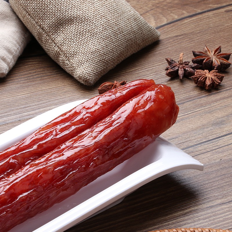 厂家供应腊肠广东腊肠腊肉烟熏农家批发广东香肠广味香肠可加工图3