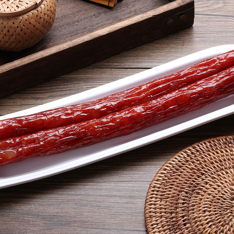 厂家供应腊肠广东腊肠腊肉烟熏农家批发广东香肠广味香肠可加工图2