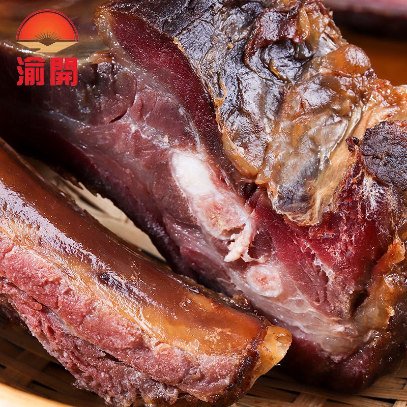 源头厂家直供烟熏腊排骨重庆四川农家风味咸排骨腊猪排骨餐饮批发图4