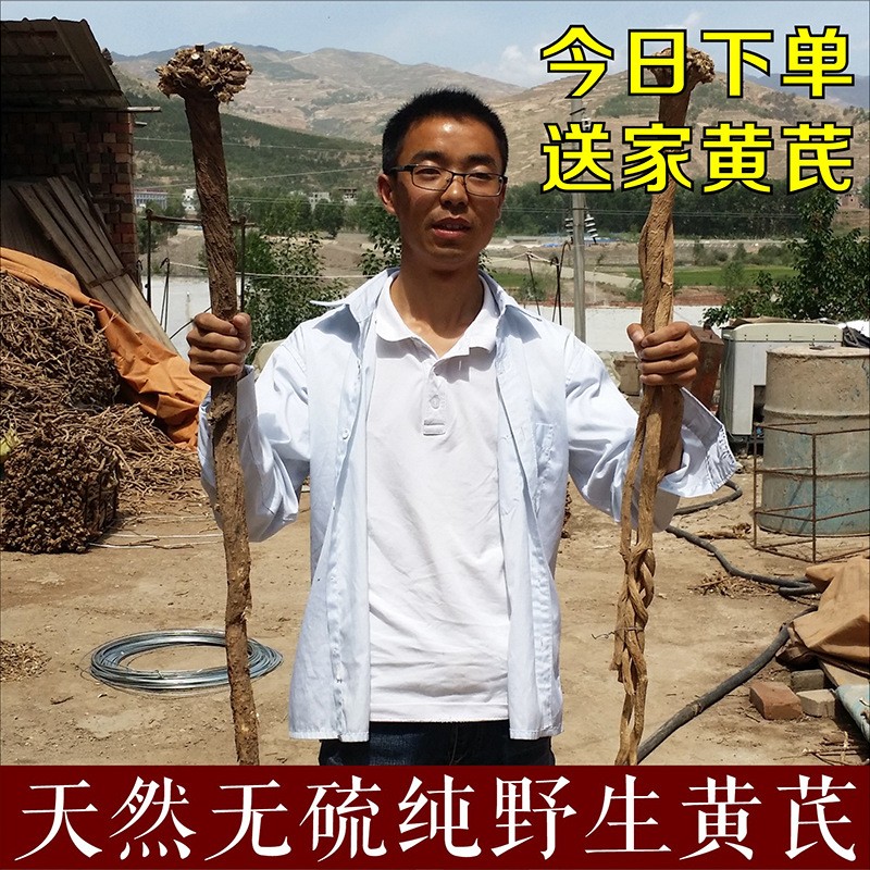 黄芪野生黄芪无硫自然采挖 甘肃黄芪片原产地 正北芪批发满5包邮图3