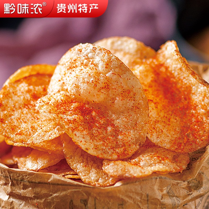 贵州特产网红小吃麻辣土豆片麻辣土豆丝洋芋片香脆小零食薯片袋装图3