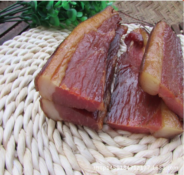 腊肉烟熏湖南传统工艺烟熏柴火腊肉湖南特产腊肉香肠500g图3