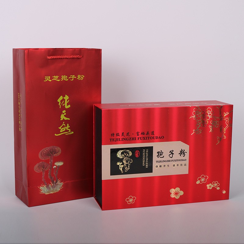 供应博益德灵芝孢子粉 灵芝孢子粉礼盒装精品礼盒包装图2