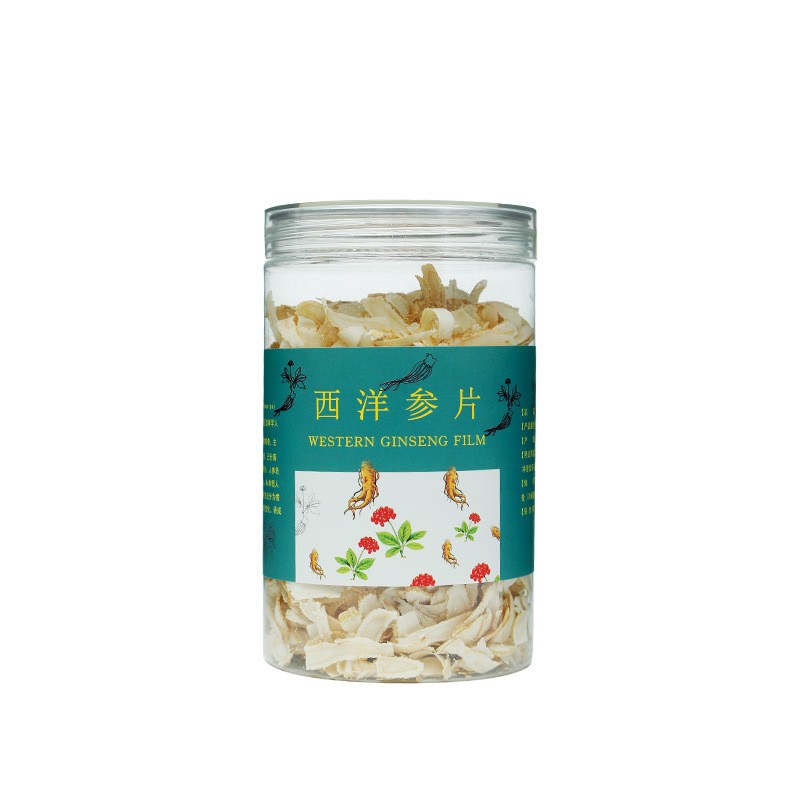 长白山西洋参卷片两种规格西洋参整支100g切片含片泡酒煲汤招代理图4