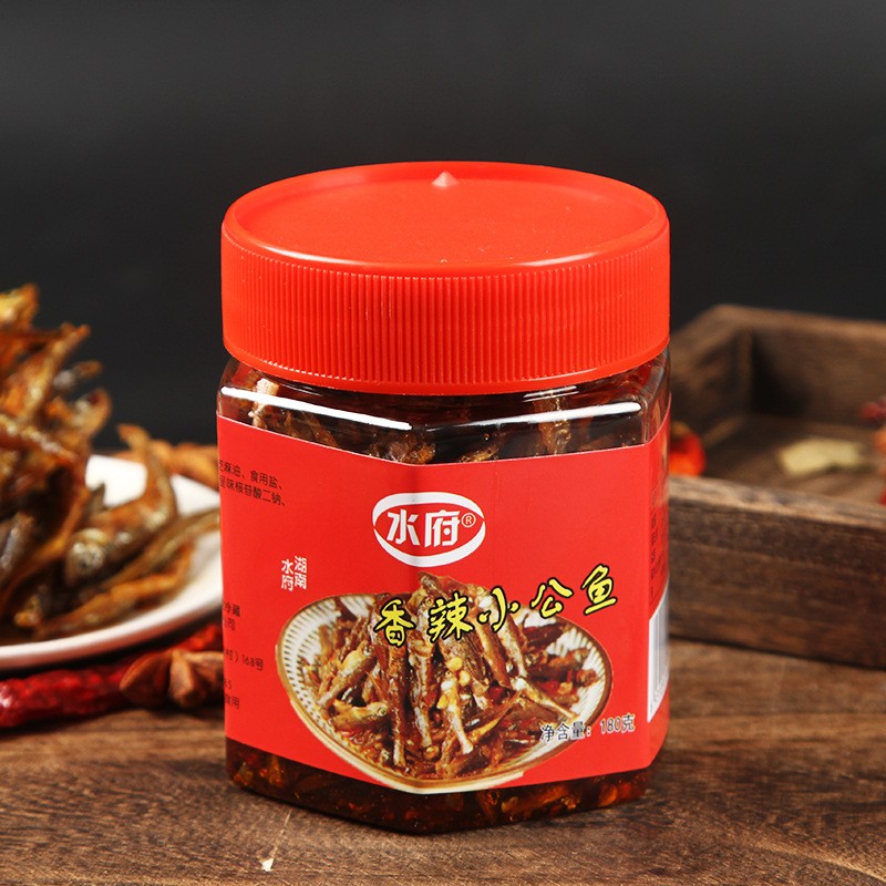 湖南水府香辣小公鱼罐装新鲜鱼制作烟熏干货特产即食小鱼干图4