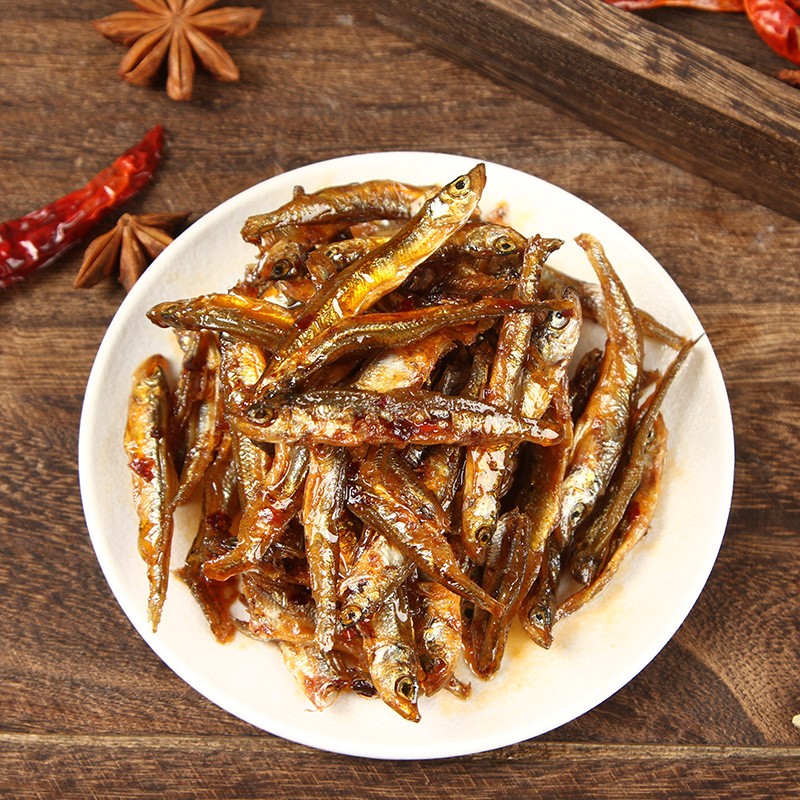 湖南水府香辣小公鱼罐装新鲜鱼制作烟熏干货特产即食小鱼干图3