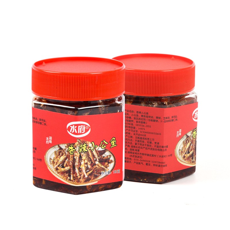 湖南水府香辣小公鱼罐装新鲜鱼制作烟熏干货特产即食小鱼干图5