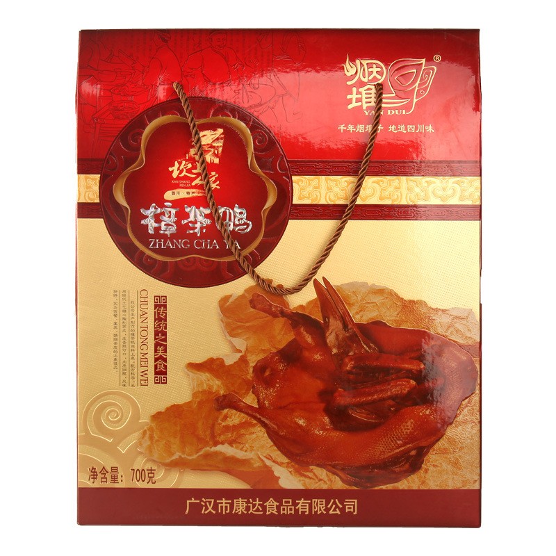 坎上人家樟茶鸭四川土特产腌腊制品真空包装风干手撕酱板鸭小吃图5