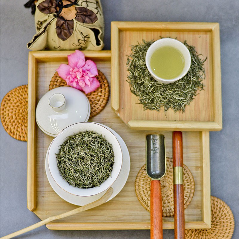 2021新茶河南信阳毛尖绿茶雨前小芽100g/盒 超市礼盒毛尖红茶图2