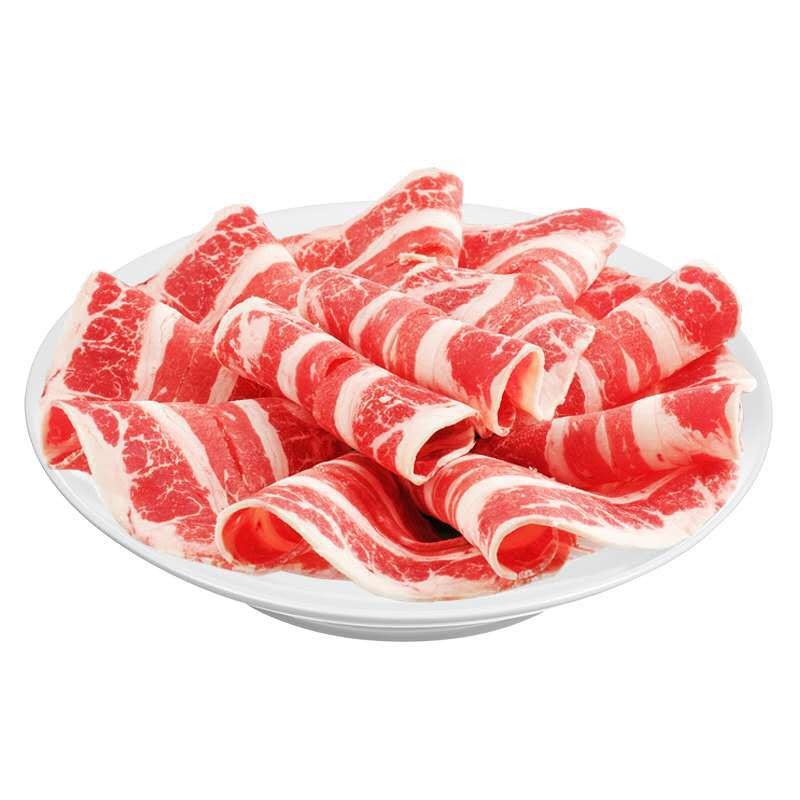 火锅雪花肥牛砖7.2斤包邮 牛肉片涮火锅配菜食材新鲜生鲜肥牛图5