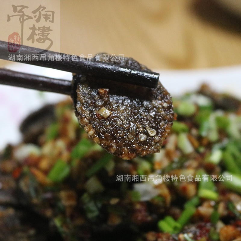 【小额批发】湖南湘西特产土家血粑农家传统血灌肠糯米血肠300g袋图4