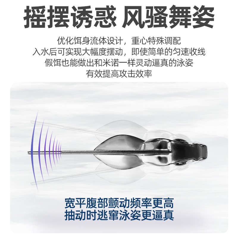 博林vib淡水海钓远投vib路亚假饵路亚硬饵铅包铜饵仿生假饵图4