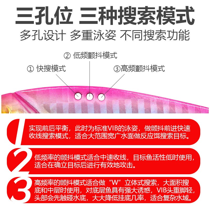龙牙vib远投路亚饵 微物硬饵淡水海钓翘嘴鲈鱼岸抛仿生路亚鱼饵图4