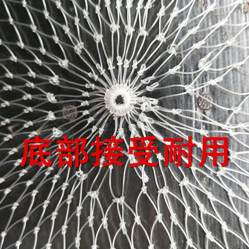 35 40 50小网眼抄网头透明白密眼网袋抄网兜手工编织渔网渔具批发图3