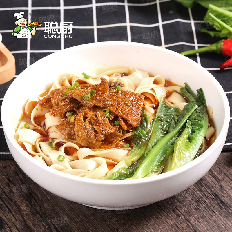 聪厨 无厨面浇头1kg红烧牛肉浇头麻辣牛肉面条料理包商用加热即食图4