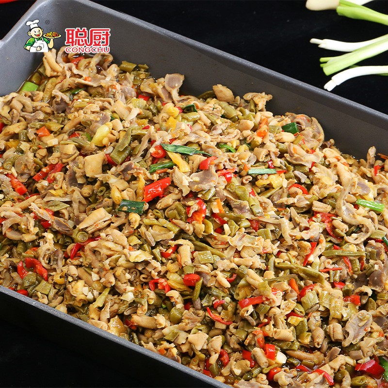 聪厨 酸辣鸡杂1.5kg湖南风味袋装干锅鸡杂下饭熟食料理包面条码子