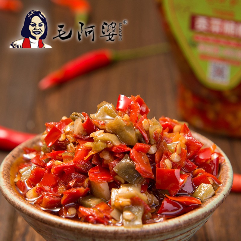 贡菜脆椒辣椒酱湖南特产 香辣开胃调味下饭菜批发 瓶装小酱菜辣酱图2