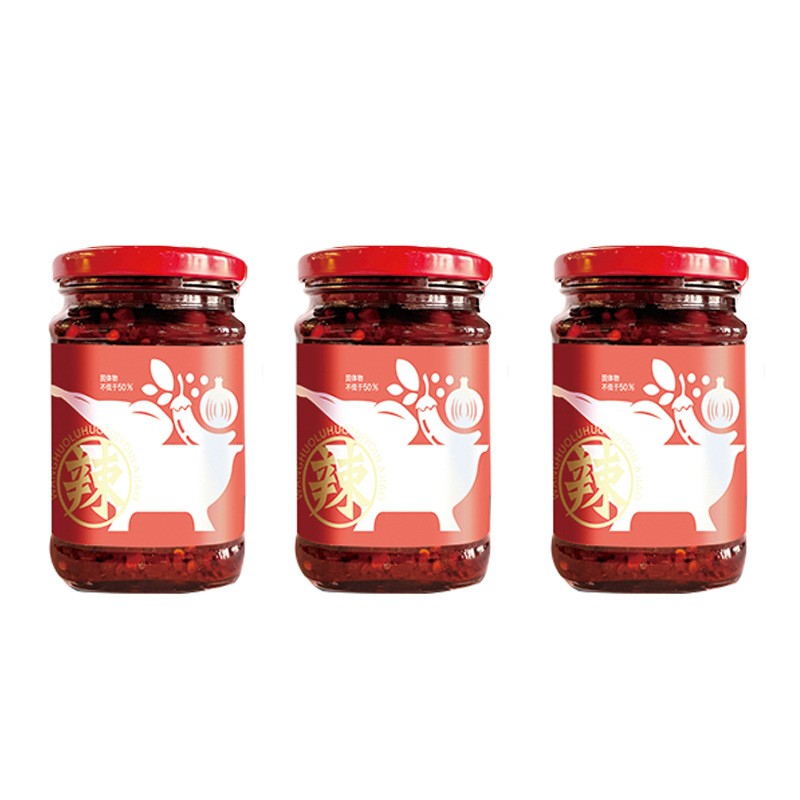贵州特产盘县旺火炉火腿油辣椒260g/瓶图4