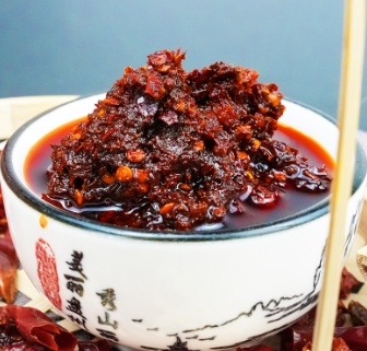 贵州特产盘县旺火炉火腿油辣椒260g/瓶图3