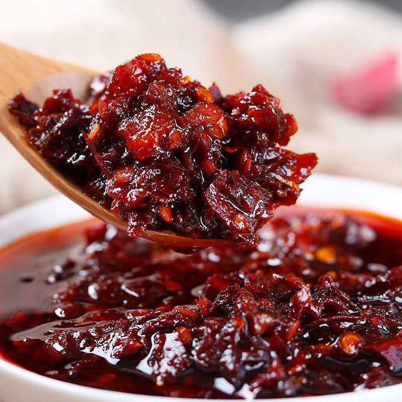 贵州特产辣椒酱油泼辣子旺火炉盘县火腿油辣椒260g凉拌下饭调味酱图5