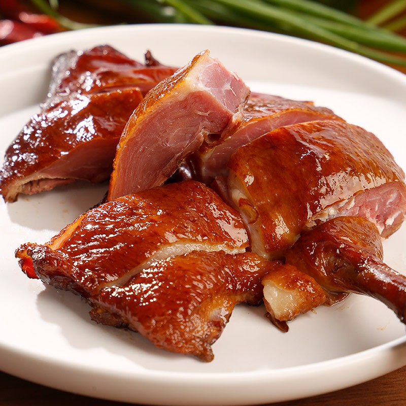 腊味鸭腿农家散养肉鸭子 批发商超烟熏腊鸭腿 湖南特产腌制咸鸭腿图4