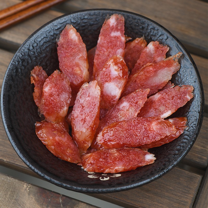 香肠厂家地摊货源江门广式香肠煲仔饭麻辣烫腊肠散装批发10斤香肠