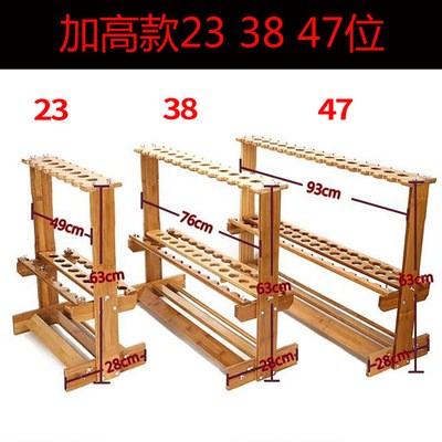 鱼竿架子渔具店货架竹制展示架摆放鱼杆架家用支架收纳架