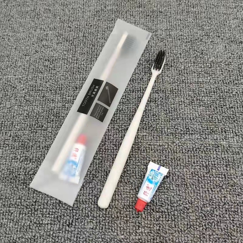 宾馆民宿一次性拉毛拖鞋洗浴中心牙刷梳子酒店一次性洗漱用品套装图2