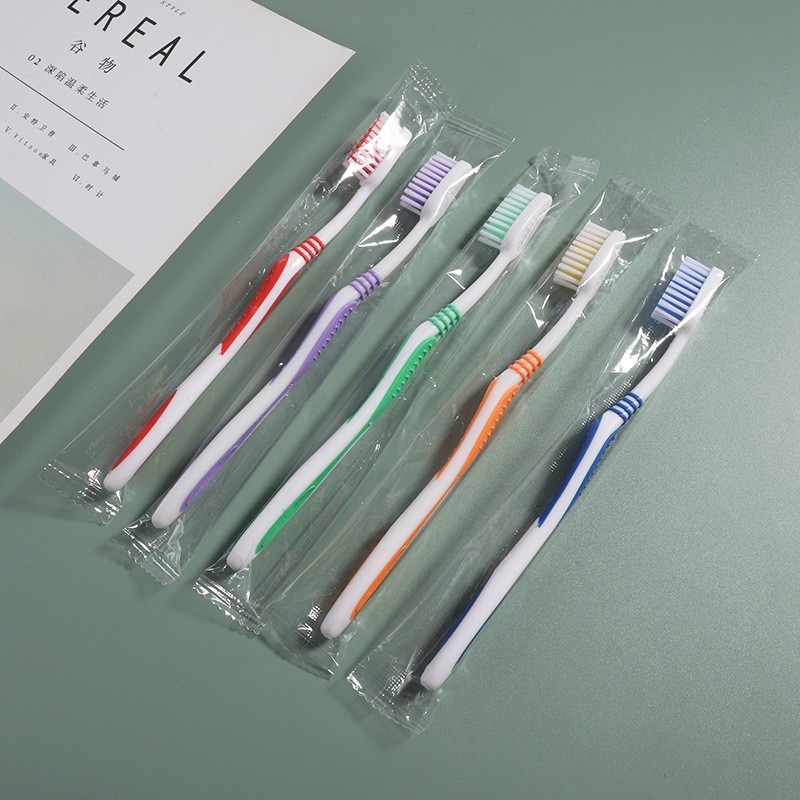 成人软毛牙刷酒店一次性牙刷航空旅游居家待客商品牙刷超市批发图5
