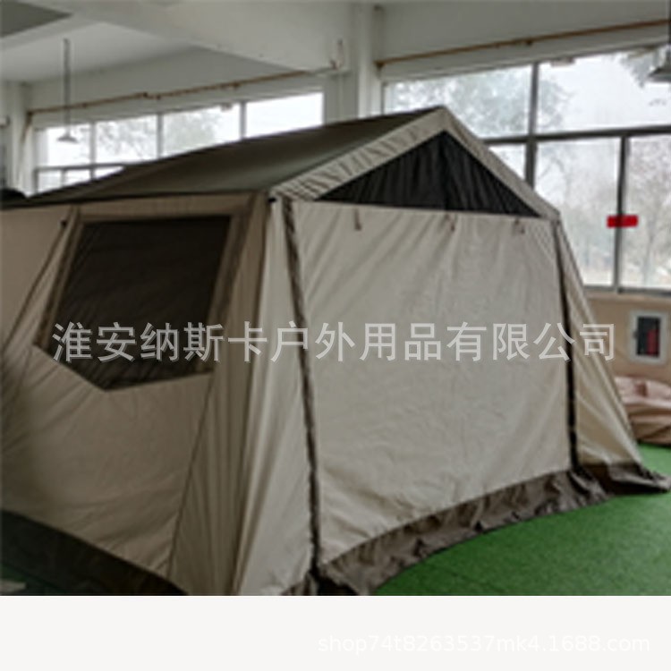 日式小川帐篷豪华露营防雨防晒精致大型帐篷3-4人图2