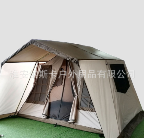 户外露营帐篷棉 工厂批发加厚防雨防晒大型户外帐篷图2