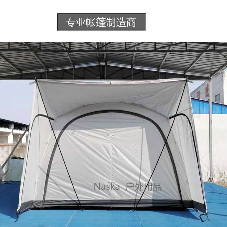 热销帐篷户外加厚防雨布灰色车边帐篷野营帐篷有现货图5