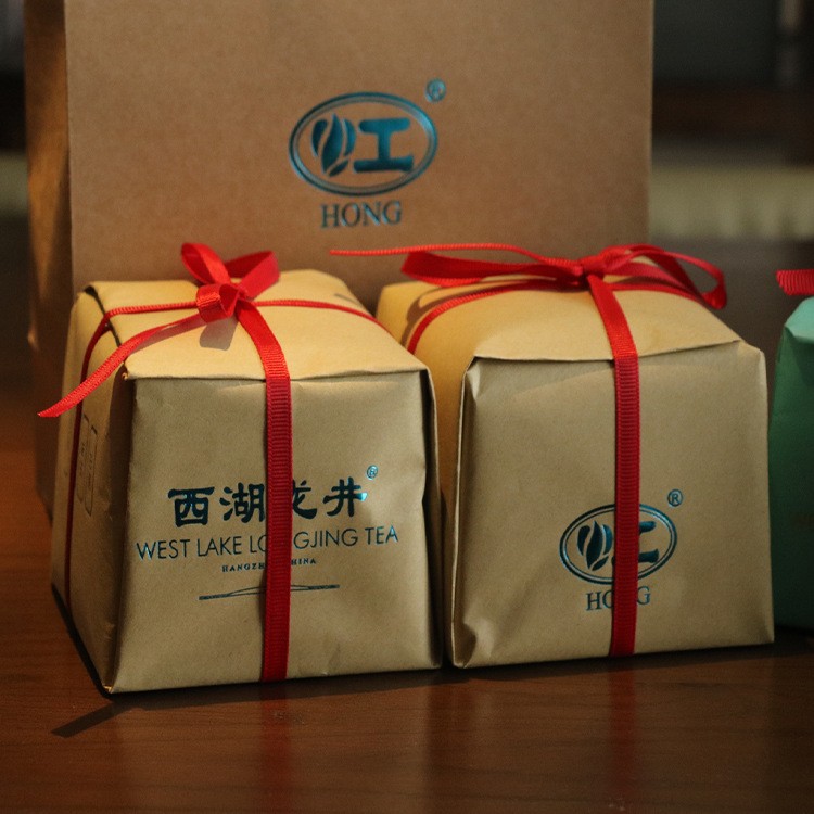 雨前一级春茶龙井茶 杭州西湖清香绿茶 传统包装250g茶叶厂家定制图3