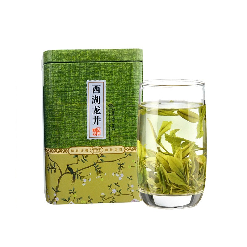 龙井茶茶叶新茶批发 绿茶龙井茶马口铁罐70克厂家直销图5