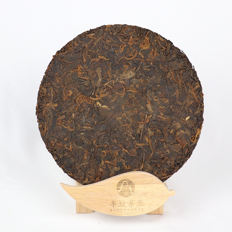 云南大树普洱茶熟茶茶饼357g/饼七子饼饼茶一提七饼厂家现货直供图4