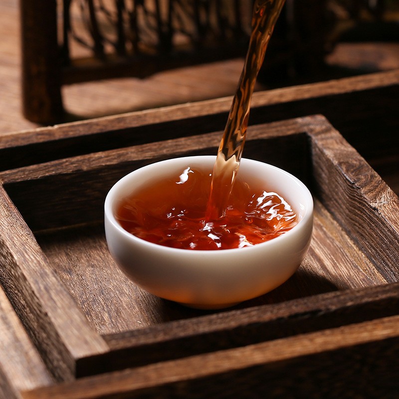 批发云南普洱茶叶 勐海熟茶福禄寿喜迷你玲珑七子小饼竹箩装336克图4
