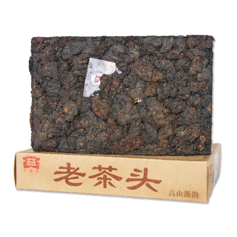 云南大益普洱茶熟茶砖 2011/2012年随机发货 老茶头250克砖茶图4