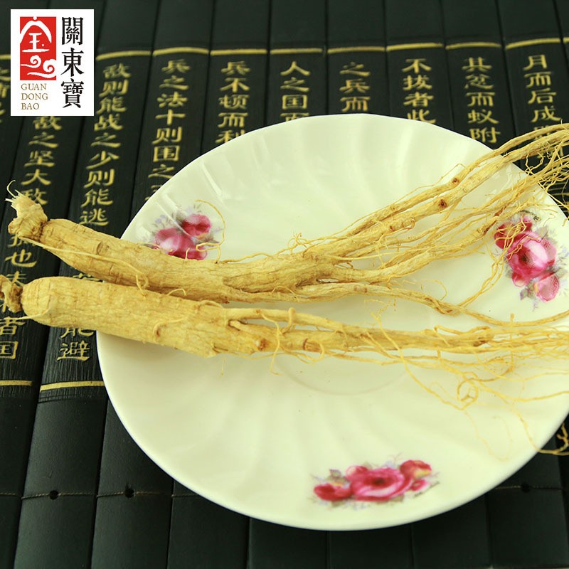 生晒参人参东北长白山新鲜原皮白参6年根礼盒装图5