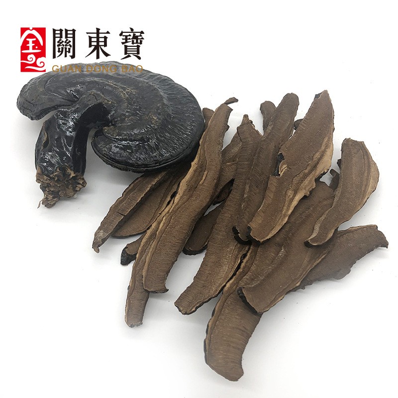 批发长白山深山黑灵芝 东北特产 整支灵芝500克/件 林芝切片一斤图3