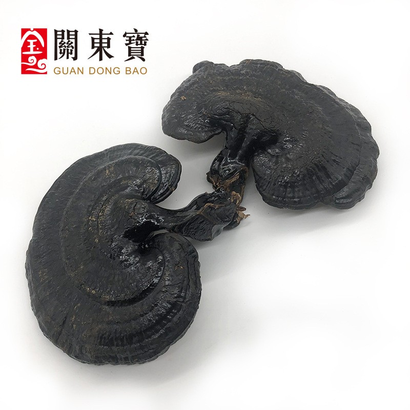 批发长白山深山黑灵芝 东北特产 整支灵芝500克/件 林芝切片一斤图5