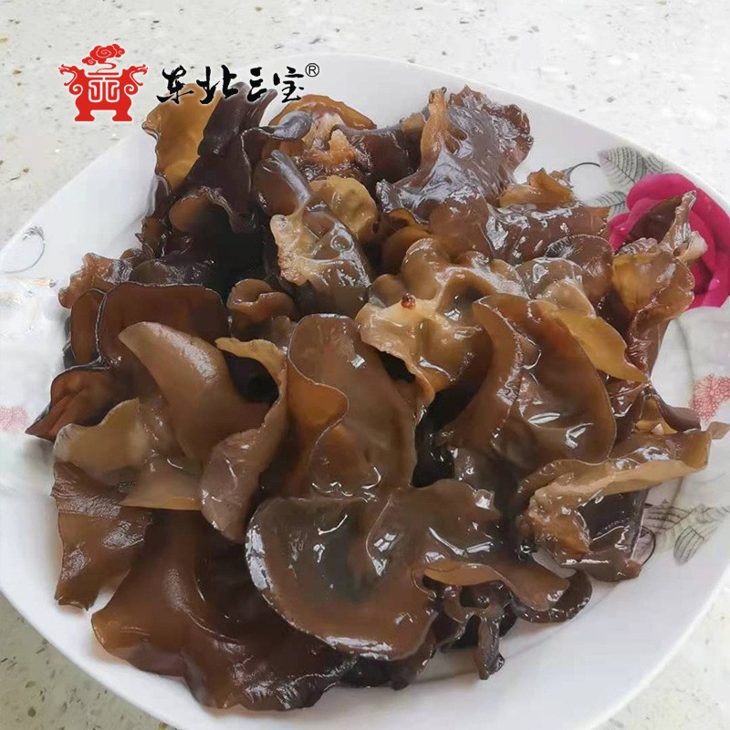 批发东北秋黑木耳特产干货 云耳 长白山椴木耳 小碗秋木耳 500g图4