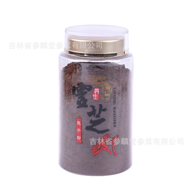 东北吉林长白山灵芝孢子粉压片高油头道赤林芝粉中老年滋补品图4